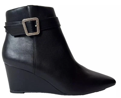 Jones New York Women’s Dellon Dress Wedge Rhinestones Heel Boots Sz. 8.5 NEW - Image 1 of 4