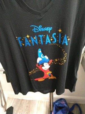 Disney Parks Sorcerer Mickey Cuello en V Mujer Fantasía Camiseta X-LARGE Nueva 2025 Foto 1 de 4