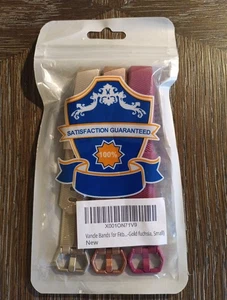 VANDE Fasce Unisex Silicone Confezione da 3 Oro Rosa e Rosa - Foto 1 di 2