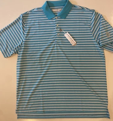 Ballantyne Country Club Para Hombre Talla XL Azul - Camisa Polo Cómoda - Carnoustie NUEVO Foto 1 de 4