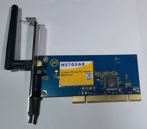 Netgear 54Mbps Wireless PCI Adapter WG311v3 Install in PCI Slot of your Computer - Picture 1 of 2
