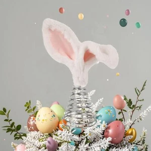Easter Treetop Decorations'pink Rabbit Ear Ornament Decor Y4R1 Bunny Best M6M0 - Picture 1 of 10