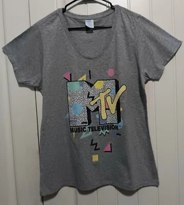 MTV Music Television Graphic Short Sleeve T Shirt Womens (Xl) - Picture 1 of 2