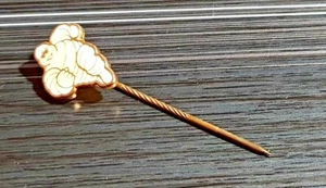 Michelin Anstecknadel Bibendum glasiert golden - Maße 12x15mm - Picture 1 of 2