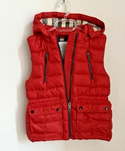 Burberry Girls Hooded winter vest size :6Y - Picture 1 of 9