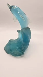 Lucite Dolphin blue - Acrylic Sculpture Signed Lavery Numbered 14/500 - Picture 1 of 5