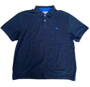 Raging Bull Herren Schwarz Rugby Poloshirt Kurzarm Bio Baumwolle XL - Bild 1 von 8