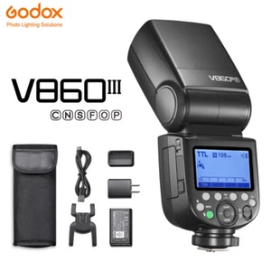 GODOX V860III V860 III 2.4G E-TTL HSS Camera Flash Light Speedlite+ AK-R1 Xpro - Picture 1 of 12
