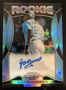 Prizm Gabriel Guerrero 2019 Blue Prizm Rookie autógrafo #d 78/100! MARLINS - Imagen 1 de 2