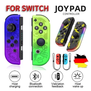 Joy Con Controller mit LED, Wireless Gamepad 2er Set für Nintendo Switch Neu - Bild 1 von 32
