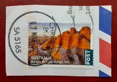 AUSTRALIA 2022 $3.70 Bungle Range on Piece CHRISTIES BEACH Postmark XF 8037 - Image 1 of 2