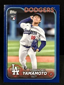 Yoshinobu Yamamoto 2024 Topps Series 2 RC Blue COLOR MATCH DODGERS - Picture 1 of 2