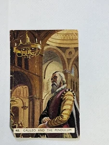 Vintage Sanitarium Collectable Card no 48 Galileo and the pendulum - Bild 1 von 2