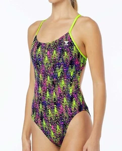 Costume da bagno donna TYR Waikiki Cutoutfit pezzo unico allenamento taglia XL - Foto 1 di 4