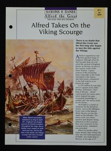 Kings & Queens Maxi Card - Alfred Takes On The Viking Scourge - Saxons & Danes