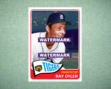 Ray Oyler Detroit Tigers 1965 Style Custom Baseball Art Card
