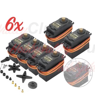 6x Waterproof MG995 Metal Gear Torque Digital Servo For RC Helicopter Car Boat - Image 1 of 4