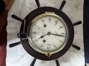 Vintage Schatz Royal Mariner 8 Days Bell Chime Ships Clock West Germany - Picture 1 of 5