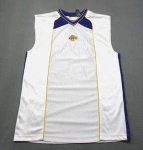 Camiseta Pro Edge Los Angeles LA Lakers Mediana Blanca Púrpura Amarilla LEER - Imagen 1 de 9