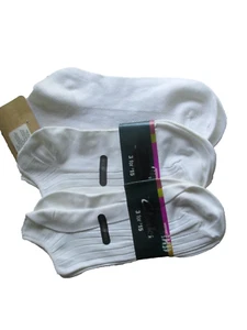 3 pares de calcetines blancos para mujer nuevos con etiquetas - Imagen 1 de 8