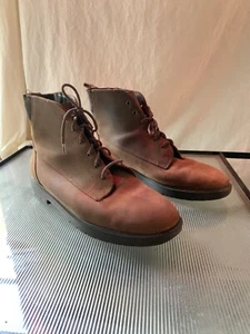 Vtg 90s Red Wing Shoes Womens 7 Leather Lace Up Chukkas Chukka Boots Brown - Picture 1 of 12