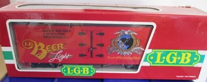 LGB G SCALE FREIGHT CAR LG BEER LIGHT LAKE GEORGE-METAL WHEELS- PREOWNED - Picture 1 of 8