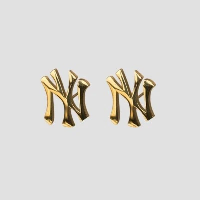 Pendientes de Oro NY / Pendientes Yankees de Nueva York / NYC - Regalo Día del Padre Foto 1 de 2