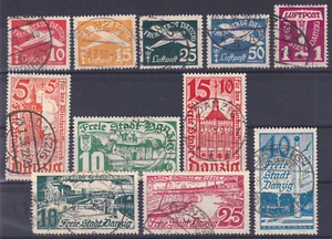 Danzig Lot Mi.Nr. 251 - 255, 256 - 258, 259 - 261 gestempelt, 1935/36 - Imagen 1 de 1