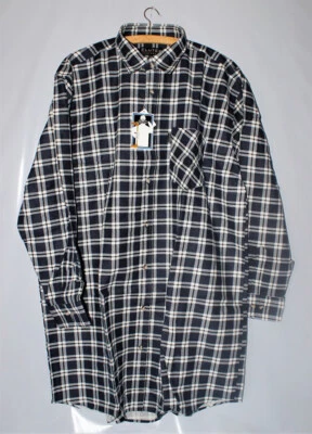 MYMAW ELUTEX Flanellhemd Extralang Rückenlänge Karohemd 8300 Baumwolle Herren Hemd