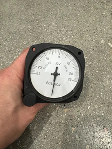 1986 Vintage Instrument Tech Airplane IGV Position Indicator Gauge 519D336G1 - Bild 1 von 5