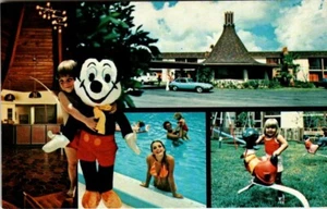 Chrome Postcard Gateway Inn Walt Disney World Orlando Florida FL Mickey Mouse - Picture 1 of 2