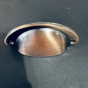 10 Stück Gebürstetes Antik Messing Schrank Hardware Mülleimer Tasse Schublade Tasse Ziehen 3" Neu - Bild 1 von 4