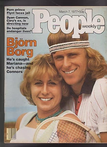 People Magazine Bjorn Borg Larry Flynt March 7 1977  Free S/H - Imagen 1 de 1