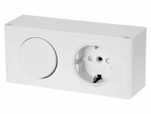 Enchufe de baño con interruptor I estructura base armario baño - Imagen 1 de 5