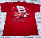 Vintage Nascar Shirt Herren groß rot T-Shirt Dale Earnhardt Jr Racing Y2K 00s Bud *