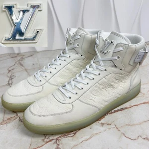 Zapatillas Louis Vuitton Rivoli LV Monogra Cuero Blanco 9.5 LV 10.5 US 43.5 EUR - Imagen 1 de 13