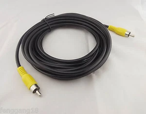 5M Single 1-RCA Phono Male to RCA Male Composite Audio Video Adapter Cable 15Ft - Picture 1 of 3