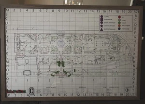 RARE Framed Lalapalooza 2022 Security Map, Valle Security - Picture 1 of 6