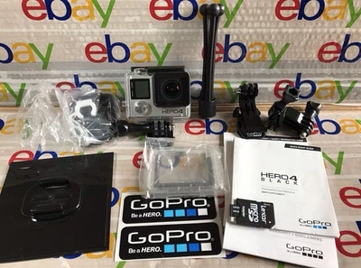 GOPRO HERO 4 BLACK ACTION CAMERA WITH WATERPROOF CASE & MORE! COMPLETE! L👀K!!! - Image 1 of 4