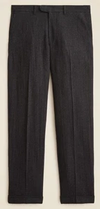 NWT J.Crew Classic creased trouser in Japanese Wool Blend Charcoal CF636 Sz 36 - Picture 1 of 8