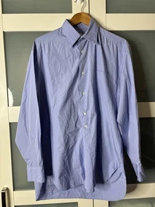 Margaret Howell M&S Herren Hemd Blau L-XL 21” 100% Baumwolle Langarm Smart - Bild 1 von 18