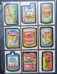 Lot C, of (9) different 1979 Topps WACKY PACKAGES stickers VG/VG+ - Bild 1 von 2