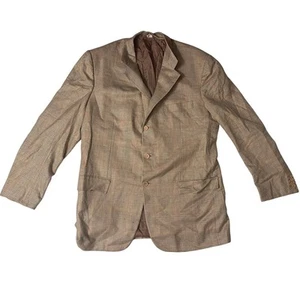Kiton Napoli 100% Cashmere Jacket Made in Italy Brown/Beige - Size: 56 - Picture 1 of 16