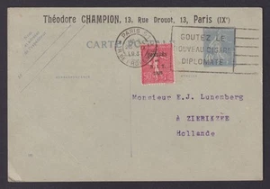 FRANCE 1931, Pre-stamped postcard from Postcard to Holland - Picture 1 of 3