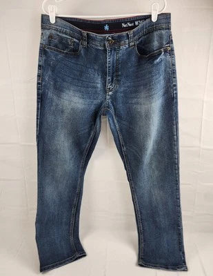 Nat Nast Jeans Mens 36x30 Blue Medium Wash Straight Leg Stretch - Image 1 of 4