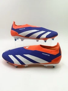 Adidas Predator Elite LL SG Blue Orange Laceless Soccer Cleat Men Sz 10.5 IF6318 - Picture 1 of 5