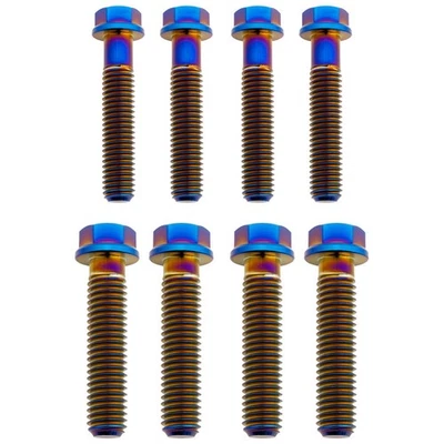 Kit de pernos de triple abrazadera Tusk Titanium azul quemado para Yamaha YZ125 Monster Energy Foto 1 de 2