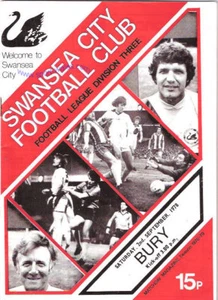 SWANSEA CITY v BURY 02 SEP 1978 PROGRAMME - Picture 1 of 1