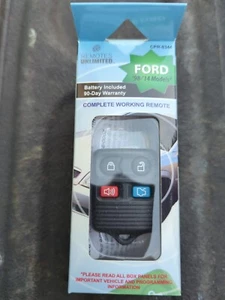 Remotes Unlimited CPR-8344 Battery Included Fast Free Shipping! Ford '98-'14 - Picture 1 of 4