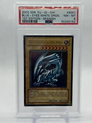 Blue-Eyes White Dragon 1st Ed Spanish SDK-001 BIK-S001 PSA 8 -NM/ MINT US SELLER - Image 1 of 2